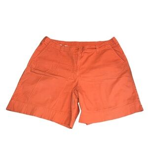 Talbots Orange Stretch Shorts